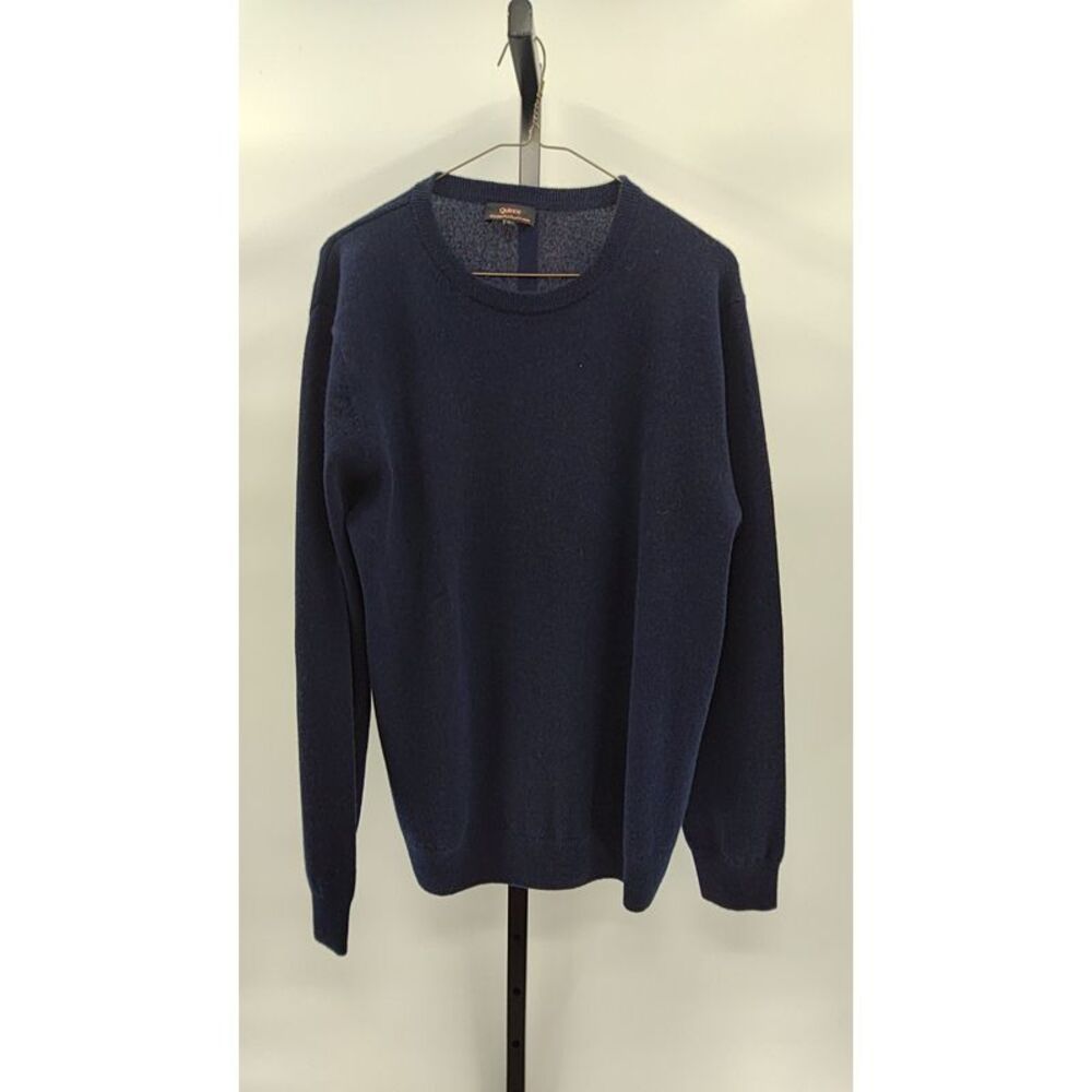 Quince Women Mongolian Cashmere Crewneck Sweater TRUE Navy L